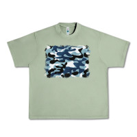 Oil Green blue camouflage background Urban Heavy Tee - BarkalooDesign