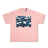 Salmon blue camouflage background Urban Heavy Tee - BarkalooDesign