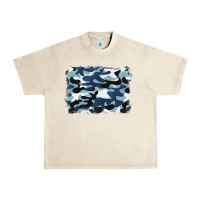 Sandshell blue camouflage background Urban Heavy Tee - BarkalooDesign