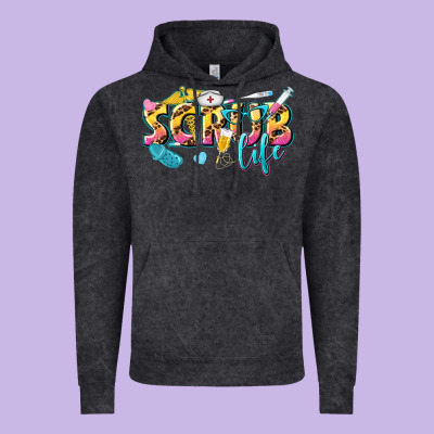 Scrub Life Vintage Hoodie Designed By Texasbilliewilder