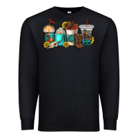 Black western coffee cups Premium Sweatshirt - NancyCooperArtShop