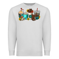 Dove Grey western coffee cups Premium Sweatshirt - NancyCooperArtShop