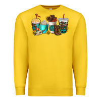 Lemon western coffee cups Premium Sweatshirt - NancyCooperArtShop
