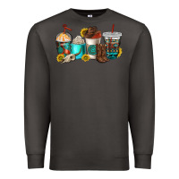 Smoke western coffee cups Premium Sweatshirt - NancyCooperArtShop