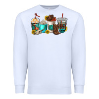 White western coffee cups Premium Sweatshirt - NancyCooperArtShop