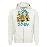 Camping Is My Therapy Zipper Hoodie | Teevron