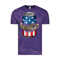 Cloud Purple American 4th of July Vintage Tee - CowGirlArtShop