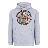 Heather Grey would ya look at that my last flying fuck Heavyweight Hoodie - MaliasSmallBusiness