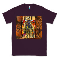 Plum first in last out firefighter Classic Tee - AdoDesignShop