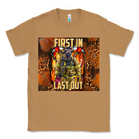 Toasted Coconut first in last out firefighter Classic Tee - AdoDesignShop