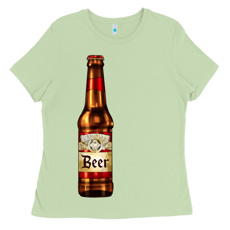 Red Beer Bottle Ladies Tee by AdoDesignShop | Teevron
