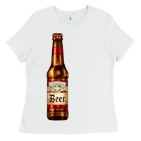 White red beer bottle Ladies Tee - AdoDesignShop