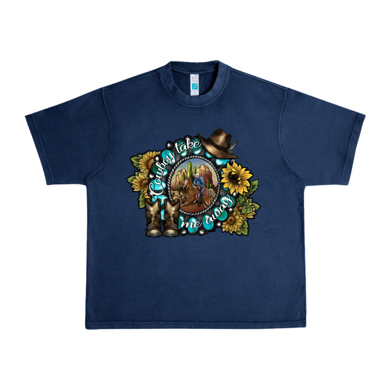 Cowboy Take Me Away 2 Urban Heavy Tee by SublimationCraftShop | Teevron