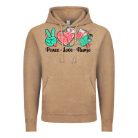 Vintage Coffee peace love nurse Vintage Hoodie - texasbilliewilder