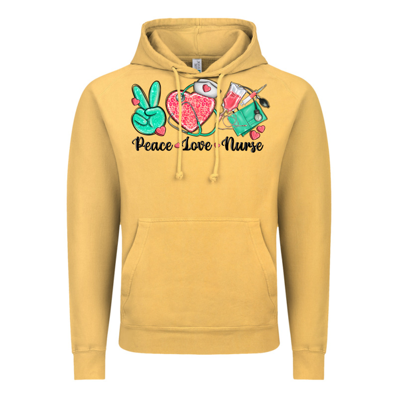 Peace Love Nurse Vintage Hoodie by texasbilliewilder | Teevron