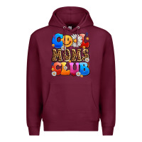 Burgundy cool moms club Premium Hoodie - LillyAllenDesigns