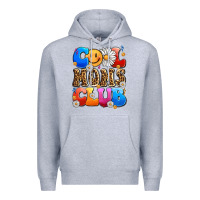 Heather Grey cool moms club Premium Hoodie - LillyAllenDesigns