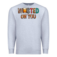 Heather Grey wasted on you Premium Sweatshirt - NancyCooperArtShop