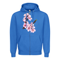 True Royal Peach Blossom Zipper Hoodie - LillyAllenDesigns