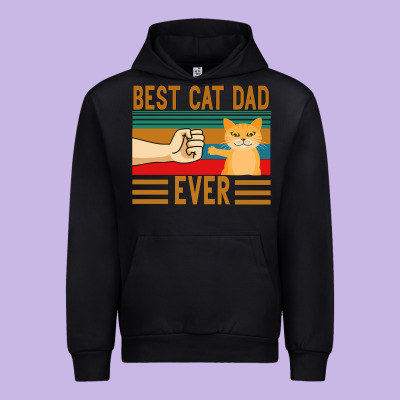 Best Cat Dad Ever Urban Hoodie Designed By Bettercallsaul