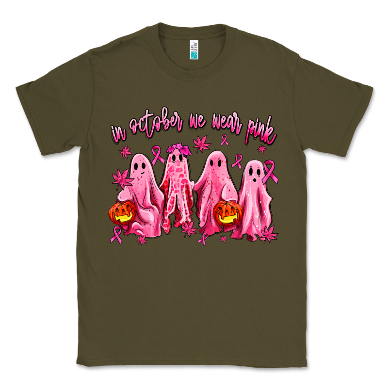 In October We Wear Pink Ghosts Classic Tee by AdoDesignShop | Teevron