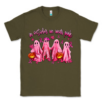 Army Green in october we wear pink ghosts Classic Tee - AdoDesignShop