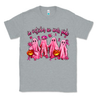 Heather Grey in october we wear pink ghosts Classic Tee - AdoDesignShop