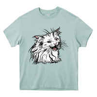 Arona Drawing Cat Heavy Core Tee - RacoonDesign