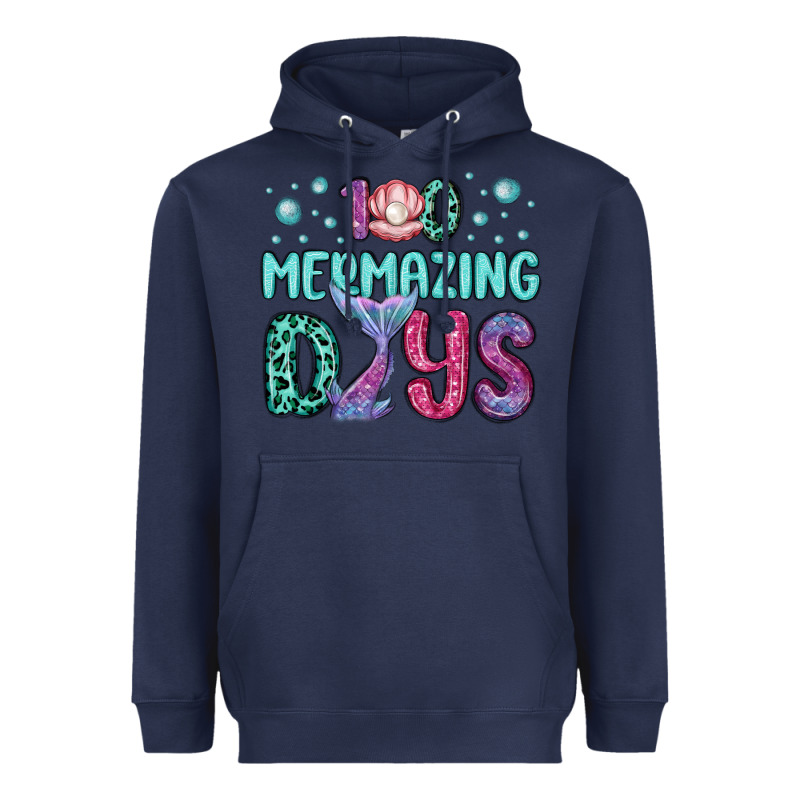 100 Mermazing Days Heavyweight Hoodie by MaliasSmallBusiness | Teevron