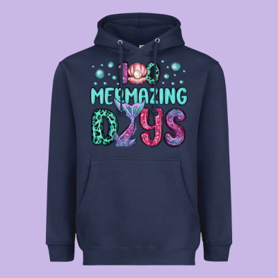 100 Mermazing Days Heavyweight Hoodie Designed By Maliassmallbusiness
