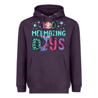 Plum 100 mermazing days Heavyweight Hoodie - MaliasSmallBusiness