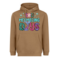 Toasted Coconut 100 mermazing days Heavyweight Hoodie - MaliasSmallBusiness
