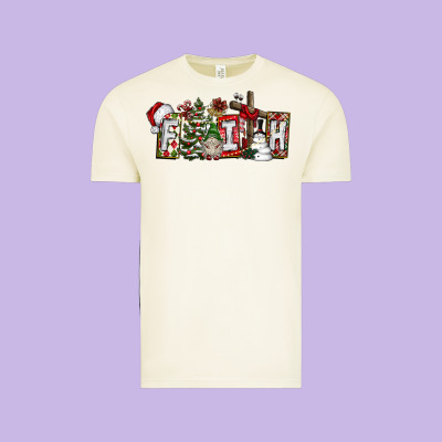 Faith Vintage Tee Designed By Cowhidedigitalart