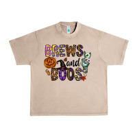 French Oak Brews And Boos Urban Heavy Tee - CowhideDigitalArt