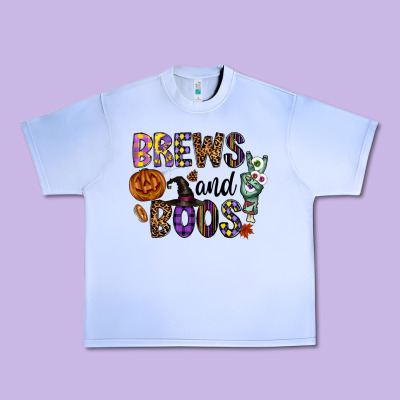 Brews And Boos Urban Heavy Tee Designed By Cowhidedigitalart