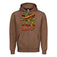 Chestnut let's fiesta mexican hat Zipper Hoodie - BarkalooDesign