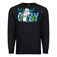 Black lets get cozy Premium Sweatshirt - NancyCooperArtShop