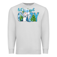 Dove Grey lets get cozy Premium Sweatshirt - NancyCooperArtShop