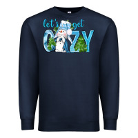 Navy lets get cozy Premium Sweatshirt - NancyCooperArtShop
