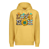 Antique Gold love mom Premium Hoodie - LillyAllenDesigns