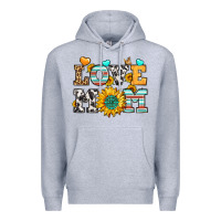 Heather Grey love mom Premium Hoodie - LillyAllenDesigns