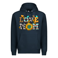 Navy love mom Premium Hoodie - LillyAllenDesigns