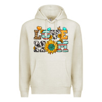 Oatmeal Heather love mom Premium Hoodie - LillyAllenDesigns