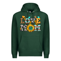 Sports Green love mom Premium Hoodie - LillyAllenDesigns