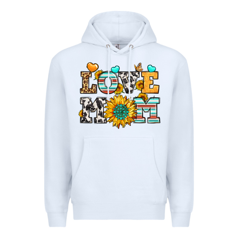 Love Mom Premium Hoodie by LillyAllenDesigns | Teevron