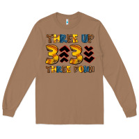 Toasted Coconut three up three down softball Long Sleeve Tee - AdoDesignShop