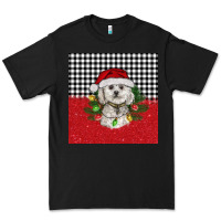Black Christmas Bichon frise dog Premium Tee - BarkalooDesign