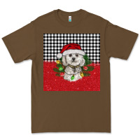 Cacao Christmas Bichon frise dog Premium Tee - BarkalooDesign