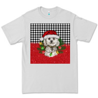 Dove Grey Christmas Bichon frise dog Premium Tee - BarkalooDesign