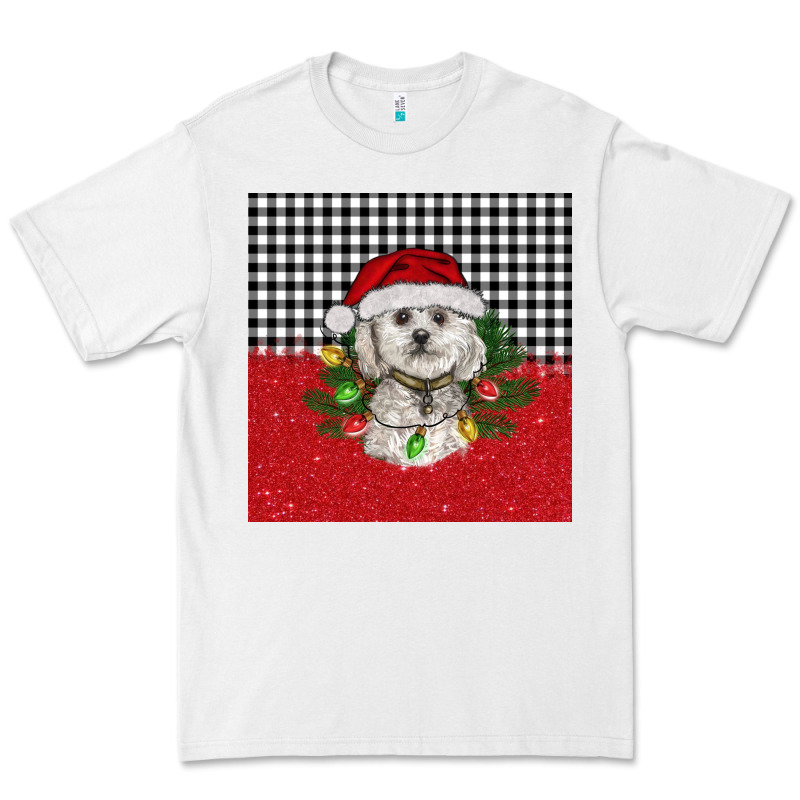 Christmas Bichon Frise Dog Premium Tee by BarkalooDesign | Teevron